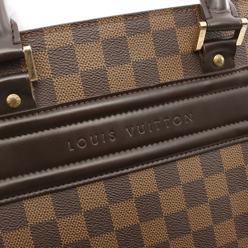 LOUIS VUITTON 威尼斯 GM 手提包 N51146 Damier 帆布棕色 Ebene 二手女士 LV-13
