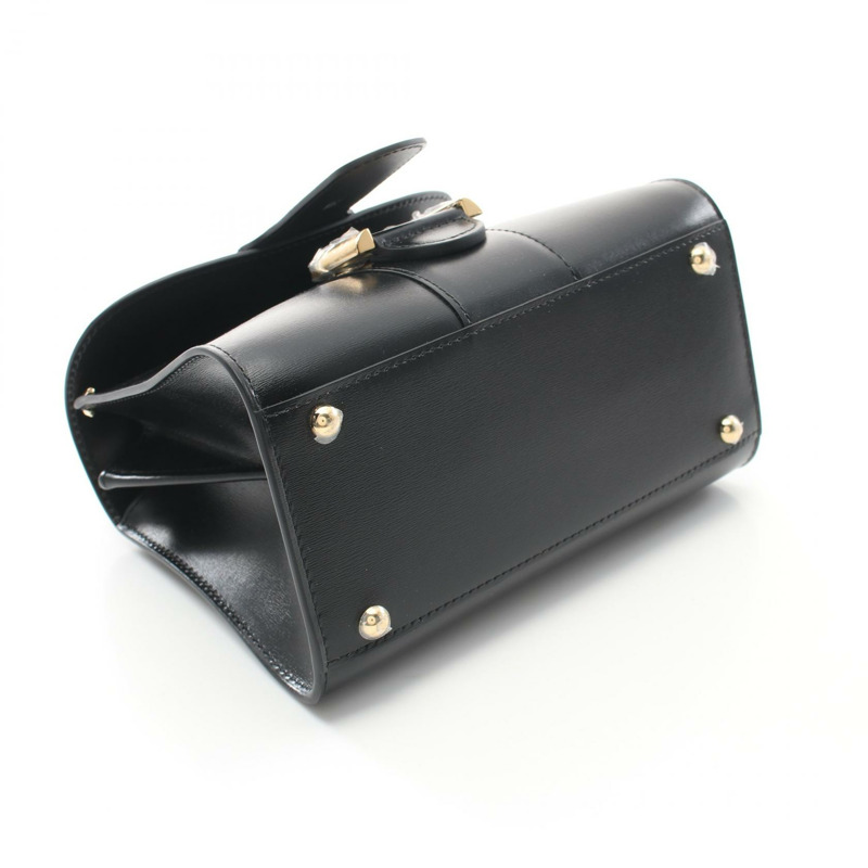 Delvaux 女士單肩斜背包 AA0406AAM099ZDO 皮革 黑色 全新-4