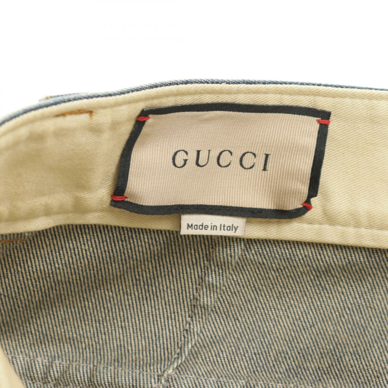 GUCCI 牛仔褲 774082 棉質海軍藍 二手 男款 #44-2