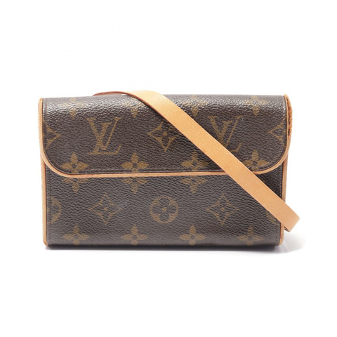 LOUIS VUITTON Pochette Florentine 腰包 M51855 Monogram 帆布 棕色 二手 LV