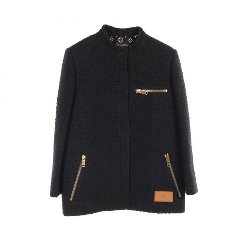 LOUIS VUITTON 其他外套 RW222BQ23FNVE81 羊毛腈綸 黑色 二手 女士