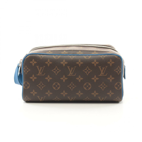 路易威登 Dopp kit 商務手拿包 M12642 Monogram 孟加錫靛藍色