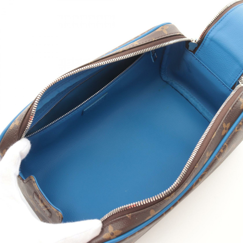 路易威登 Dopp kit 商務手拿包 M12642 Monogram 孟加錫靛藍色-2