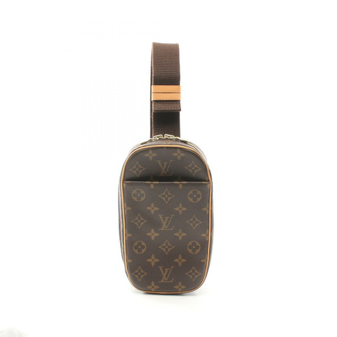 LOUIS VUITTON Pochette Gange 腰包 M51870 Monogram 帆布 棕色 二手 男女通用