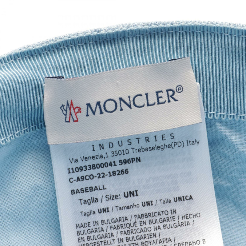 MONCLER 棒球帽 3B00041 牛仔藍 二手 女款-3