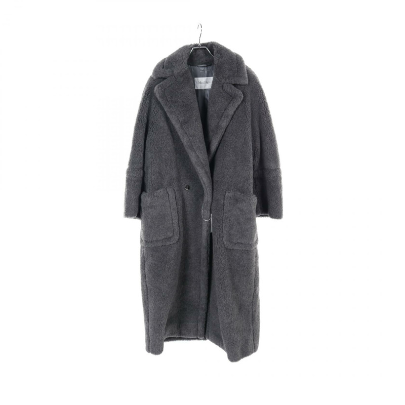 MAX MARA Kadiak 泰迪熊 其他 外套 24210163136 羊毛 羊駝毛 灰色 二手 女款-0