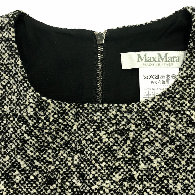 MAX MARA 洋裝 洋裝 羊毛 黑色 二手 女款-4