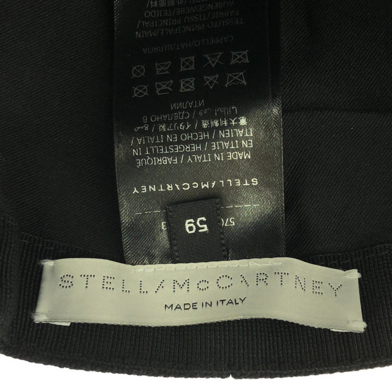 Stella McCartney 帽子 棉質 黑色 二手 男女通用-4