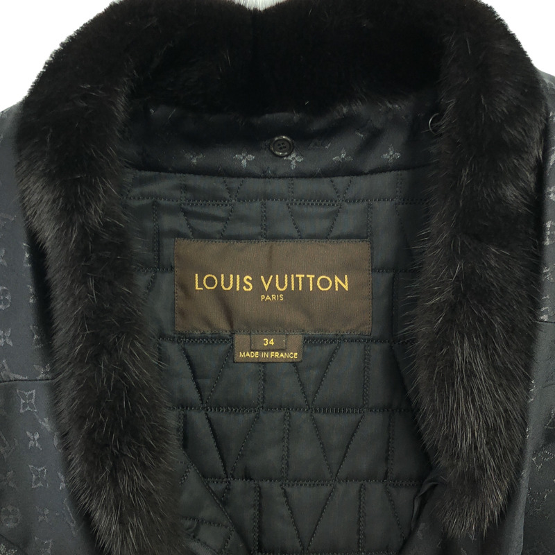 LOUIS VUITTON 外套 訂製夾克 絲綢 米色 二手 女士-4