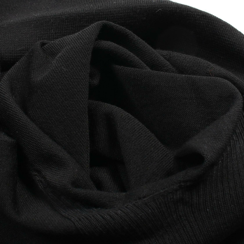 LOUIS VUITTON 字母印花 Polo 衫 HFN17W 羊毛 黑色 二手 男款 XS-9