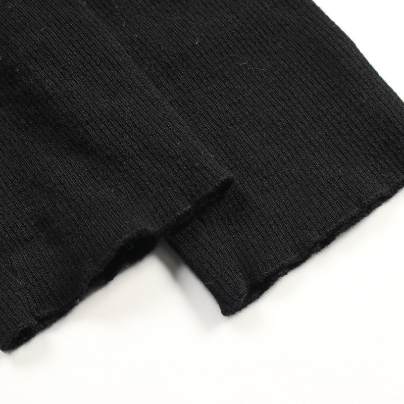 香奈兒 (CHANEL) 黑色羊毛針織衫 P62570K48045 二手 女款 36 碼 CC Coco-6