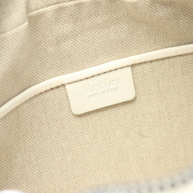 MAX MARA 斜背包 女士 皮革 白色 二手-3