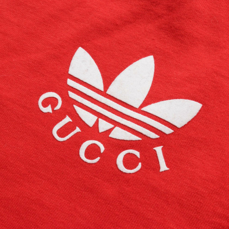 GUCCI x adidas 三葉草洋裝 693537 純棉 紅白配色 二手 女款 XS 碼-5