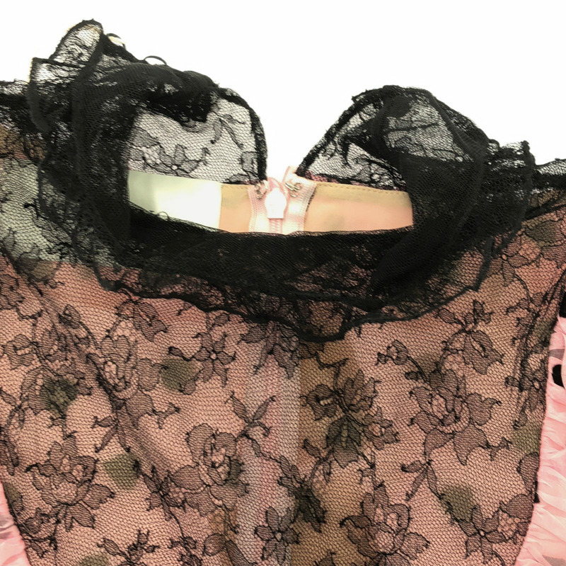 Valentino 長洋裝 洋裝 QB3VD7Y046D 真絲 粉紅色 二手 女款-7