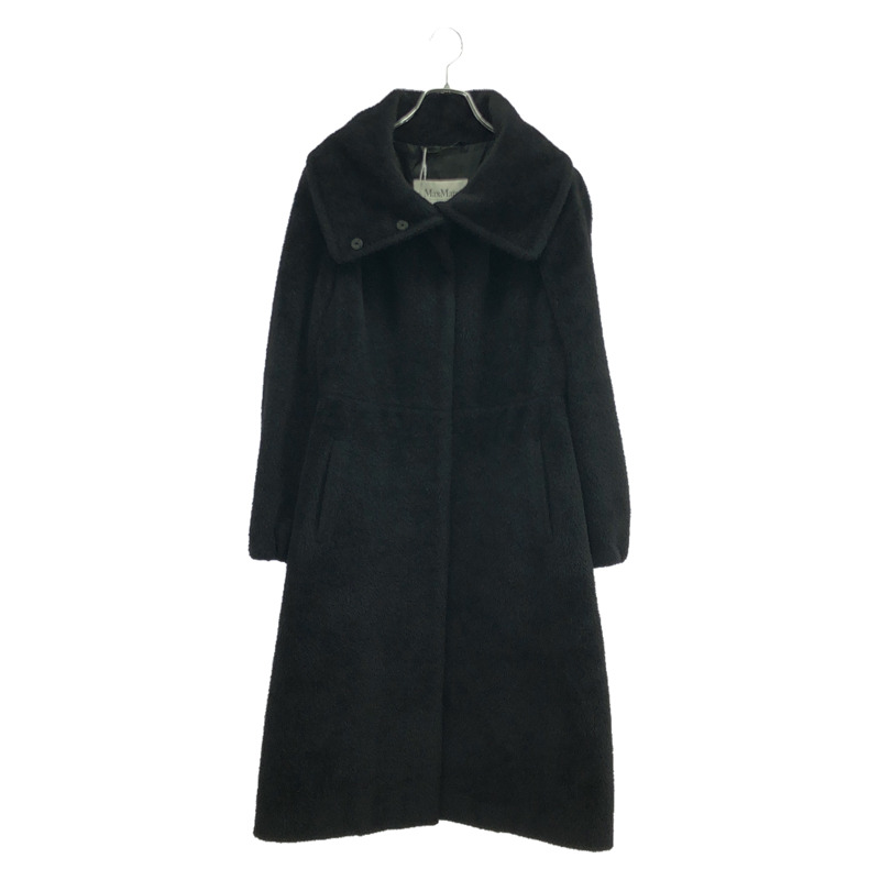 MAX MARA 長版大衣,缺腰帶 其他大衣 10163773 羊毛 黑色 二手 女款-0