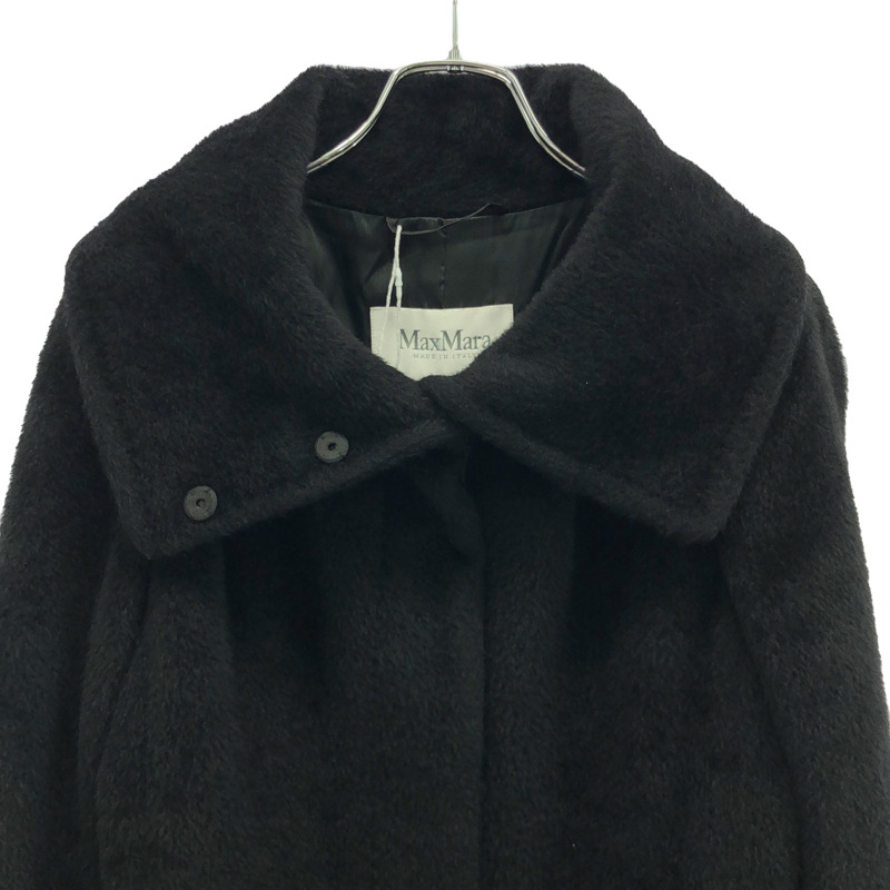 MAX MARA 長版大衣,缺腰帶 其他大衣 10163773 羊毛 黑色 二手 女款-2