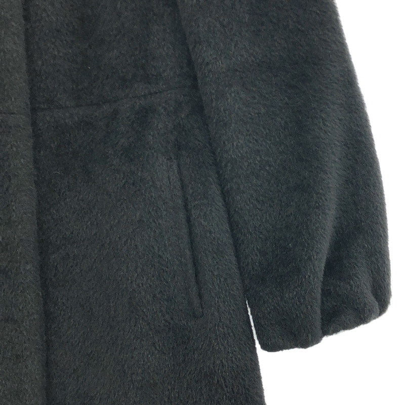 MAX MARA 長版大衣,缺腰帶 其他大衣 10163773 羊毛 黑色 二手 女款-3