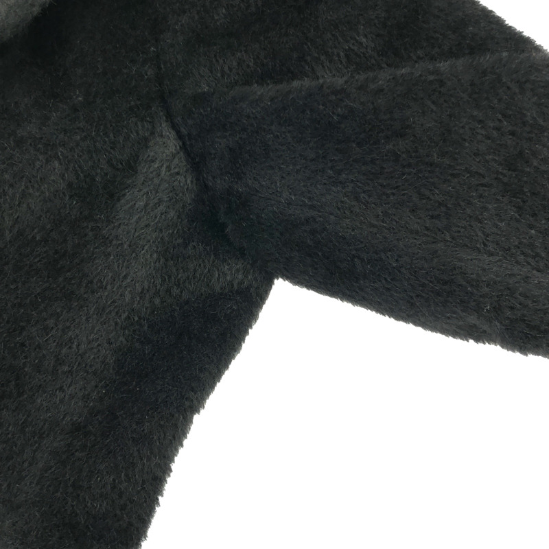 MAX MARA 長版大衣,缺腰帶 其他大衣 10163773 羊毛 黑色 二手 女款-6
