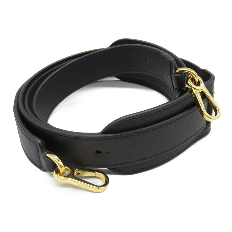 LOEWE 肩帶 肩帶 皮革 黑色 二手 女士-1