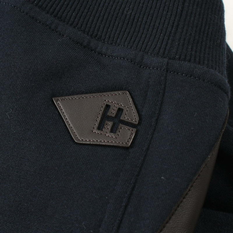 HERMES 褲子 M 號 棉質羊絨 海軍藍 二手男式-7
