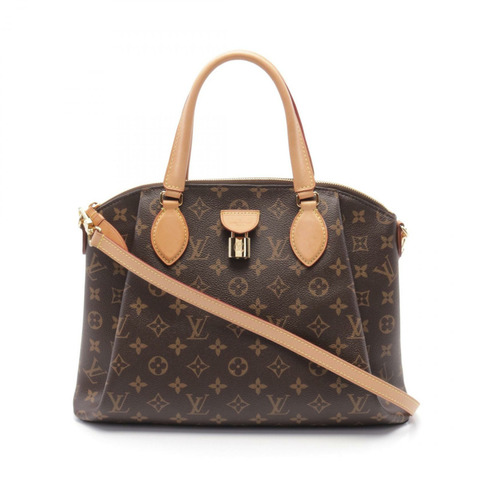 LOUIS VUITTON Rivoli 中型兩用手提包 M44546 Monogram 帆布 棕色 二手 女士 LV