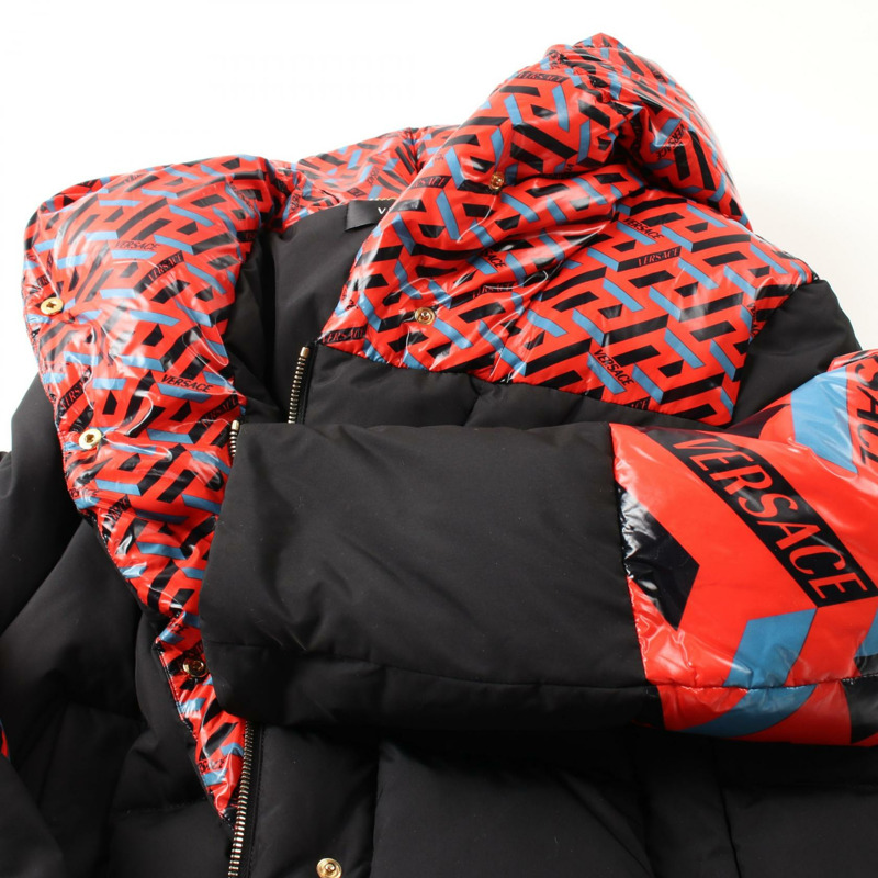 VERSACE 美杜莎紐帶羽絨外套尼龍聚酯黑色多色二手女款-7