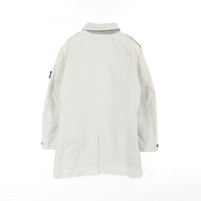 STONE ISLAND DAVID-TC 其他外套 651545249 尼龍聚酯纖維 白色 二手 男款-1