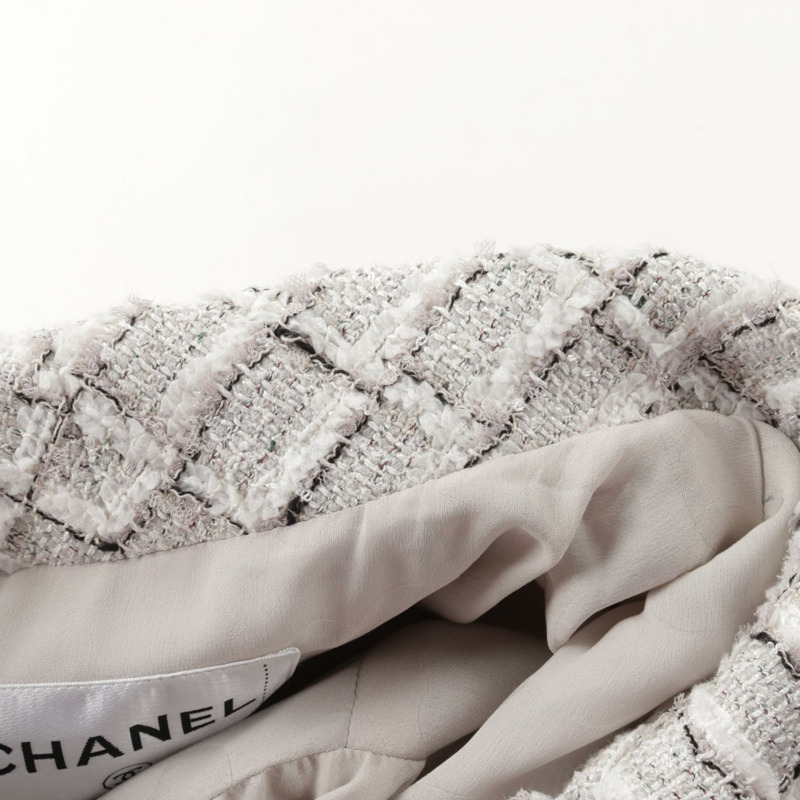 香奈兒其他外套 P71855V63403 聚酯纖維/人造絲/棉混紡 灰色 二手 女款-8