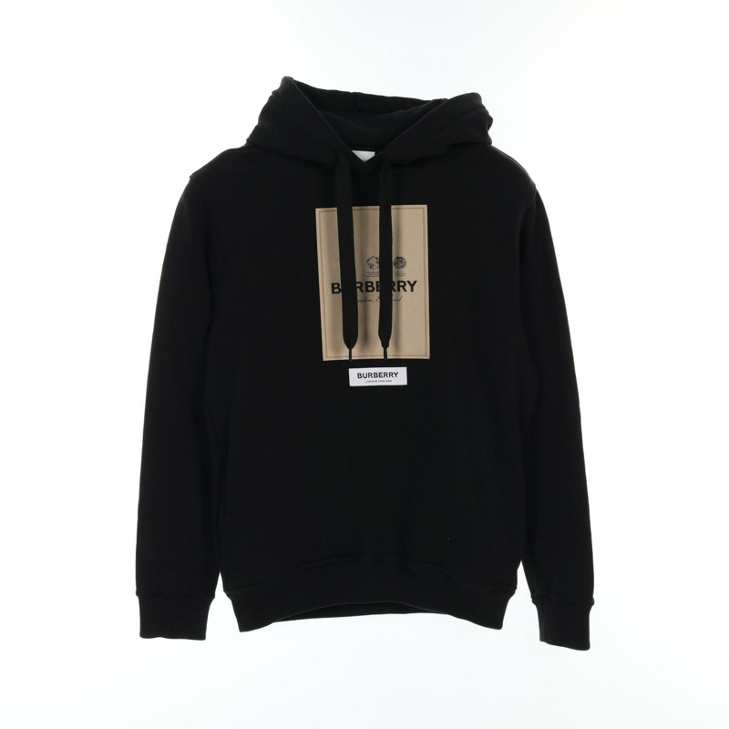 BURBERRY 連帽衫 8057100 棉黑色二手男款-0