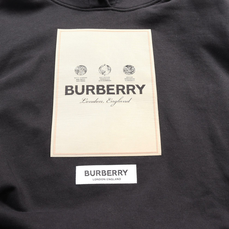 BURBERRY 連帽衫 8057100 棉黑色二手男款-5