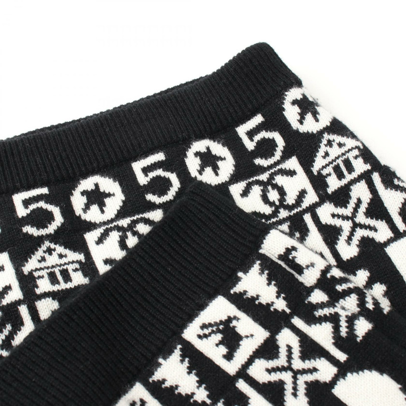 香奈兒 Coco Neige 半身裙 P62261K47646 羊絨黑白配色 二手 女款 36碼-7