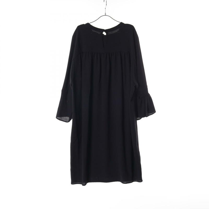 愛馬仕黑色羊毛連身裙，二手女款，尺寸38-1