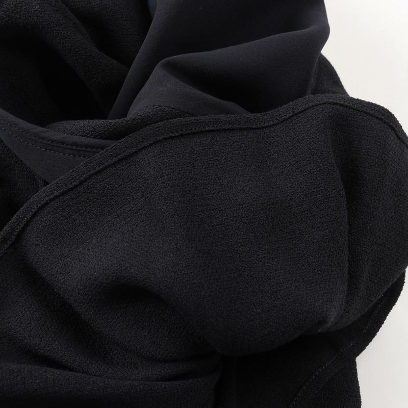 愛馬仕黑色羊毛連身裙，二手女款，尺寸38-7