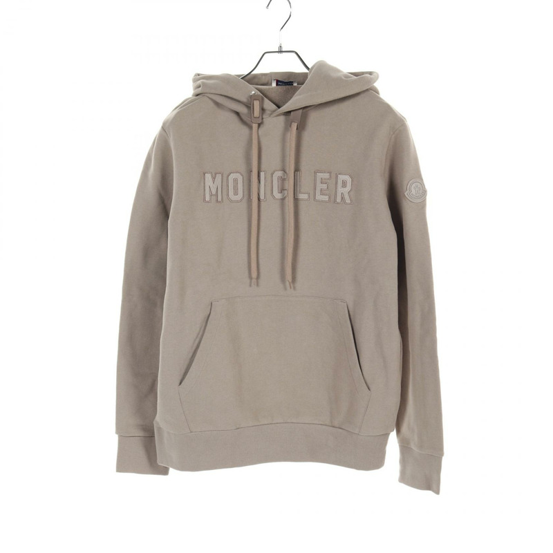 MONCLER 標誌連帽衫 連帽衫 8G00030 棉 綠色 二手 男式-0