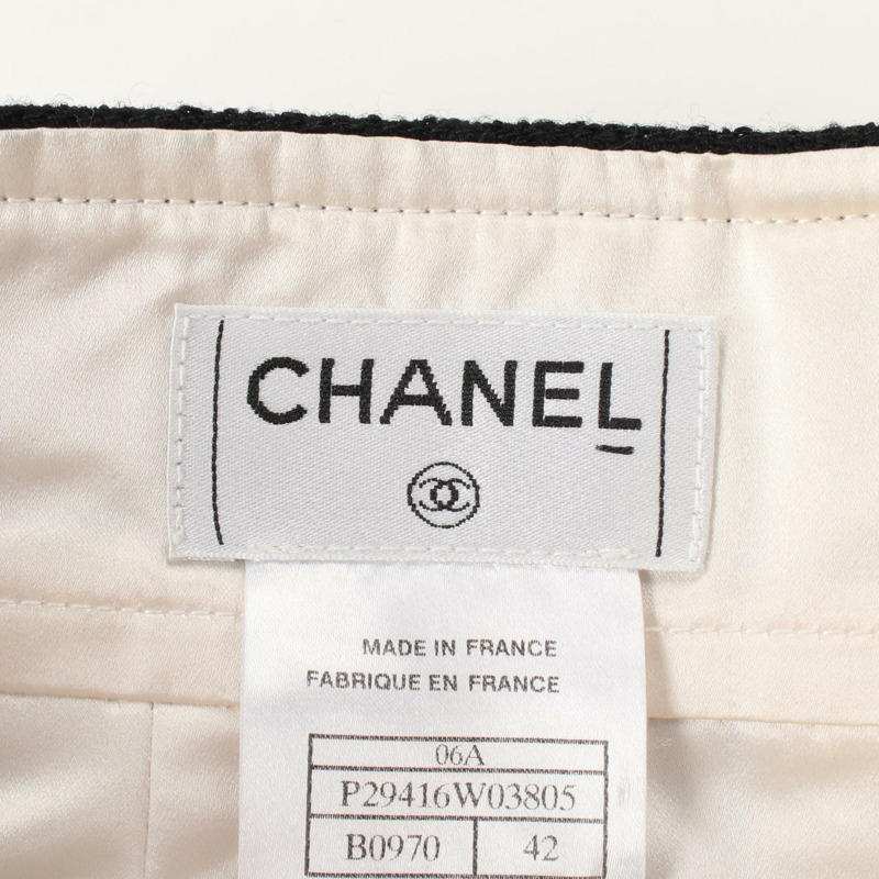 CHANEL 半身裙 P29416 羊毛 黑色 二手 女款 42 碼-2