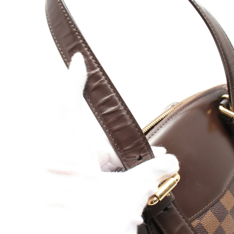 LOUIS VUITTON Verona 中型單肩包 N41118 Damier 帆布棕色 Ebene 二手 LV-7