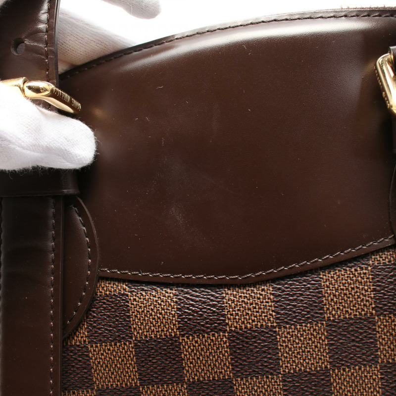 LOUIS VUITTON Verona 中型單肩包 N41118 Damier 帆布棕色 Ebene 二手 LV-8