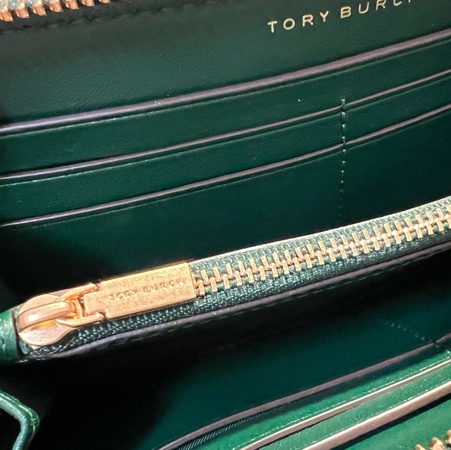 ToryBurch小羊皮菱格紋長夾-14