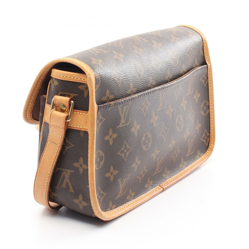 LOUIS VUITTON Sologne 斜背包 M42250 Monogram 帆布 棕色 二手-1