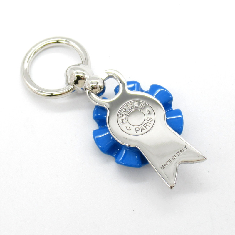 HERMES Charm Flott 吊飾 603143S 鍍銀 藍色 銀色 二手 女士-2