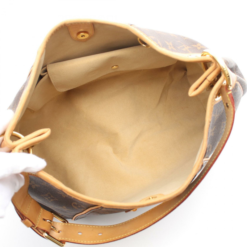 LOUIS VUITTON Galliera PM 單肩包 M56382 Monogram 帆布 棕色 二手 女款-2