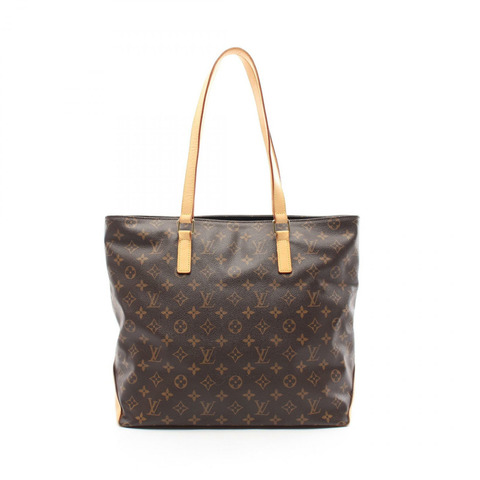 LOUIS VUITTON Cabas Mezzo 手提包 M51151 Monogram 帆布 棕色 二手 女士 LV