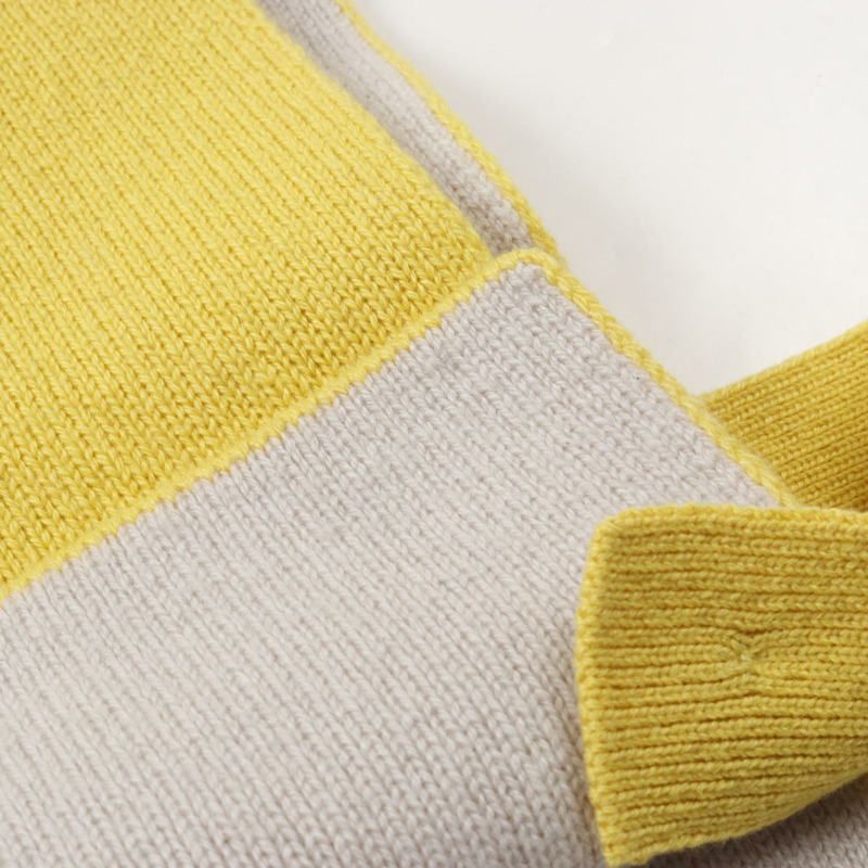 香奈兒針織衫 S 碼背心毛衣 高領 P71617K10291 羊絨 黃色-8