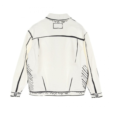 FENDI Joshua Vides 牛仔外套 #40 FLF545 棉質 白黑 二手男款