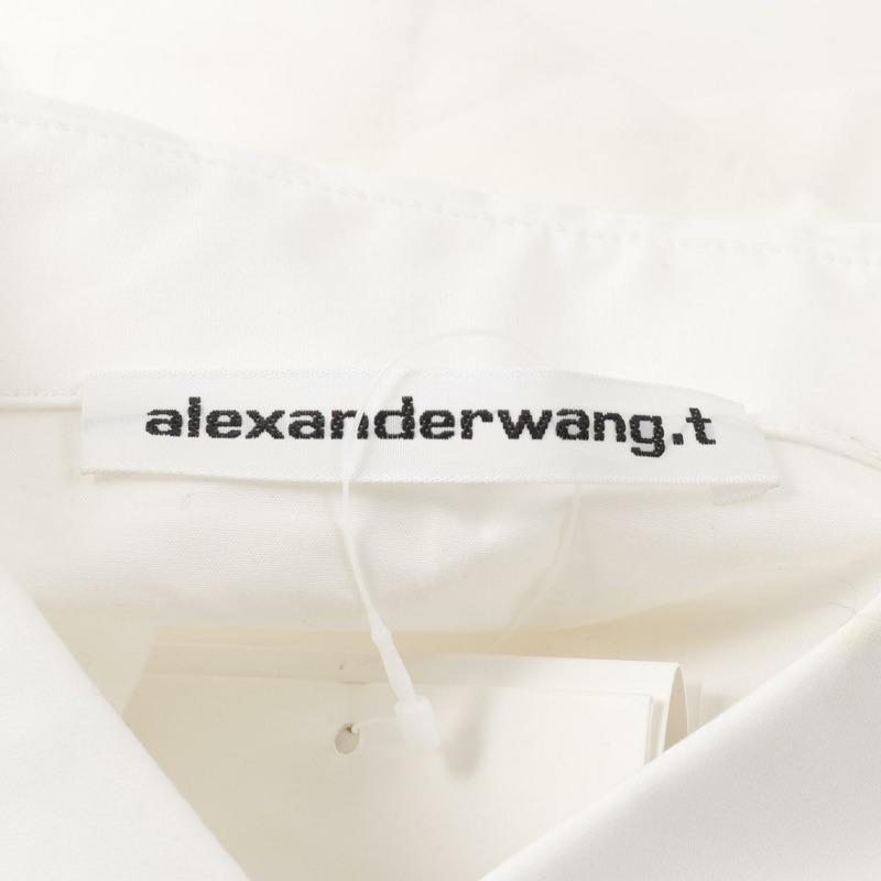 Alexander Wang 扭紋細節洋裝 棉質 白色 二手 女款-2