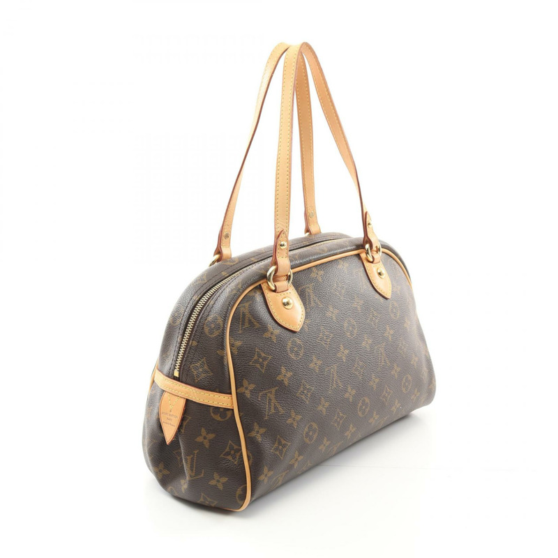 LOUIS VUITTON Montorgueil PM 單肩包 M95565 Monogram 帆布 棕色 二手 LV-1