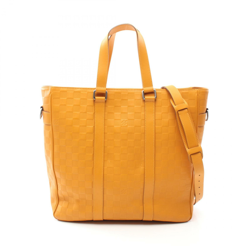 LOUIS VUITTON Neo Tadao 手提包 N41228 Damier Infini 皮革 Solar 二手 2way LV-0