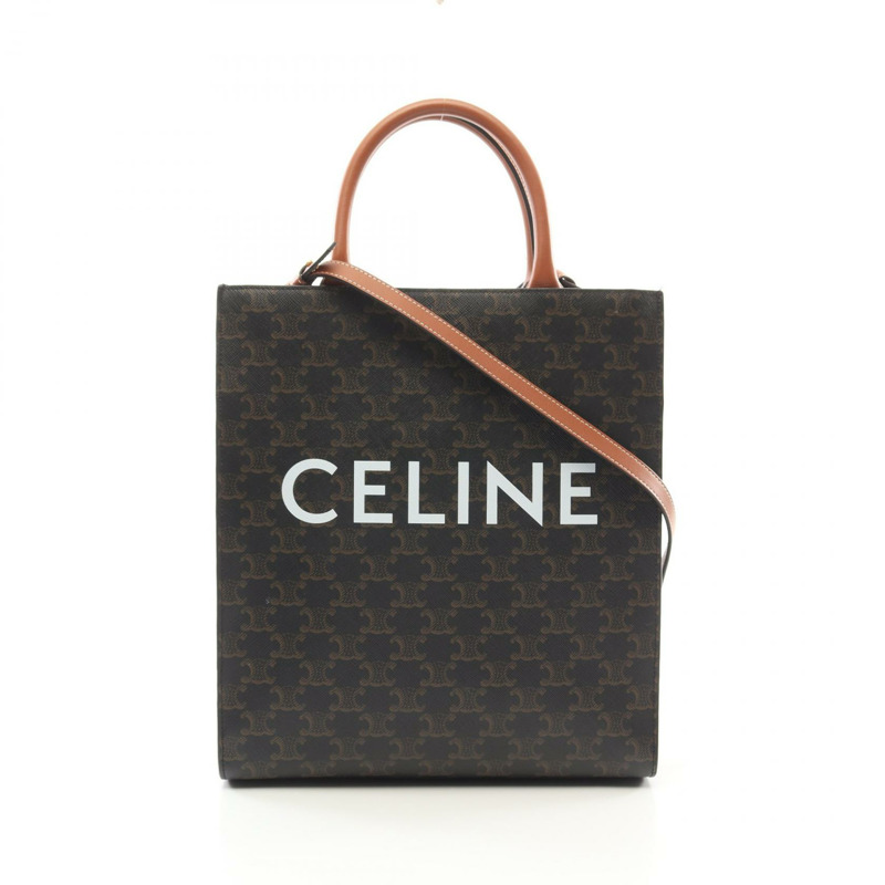 CELINE 小號 Vertical Cabas Triomphe 托特包 斜背包 191542 帆布-0