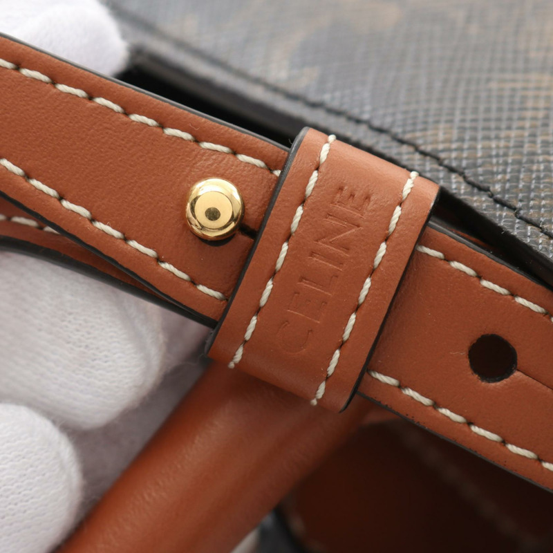 CELINE 小號 Vertical Cabas Triomphe 托特包 斜背包 191542 帆布-3
