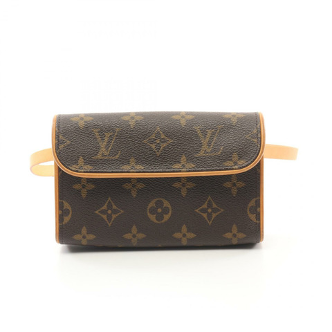 LOUIS VUITTON Pochette Florentine 腰包 M51855 Monogram 帆布 棕色 二手 LV